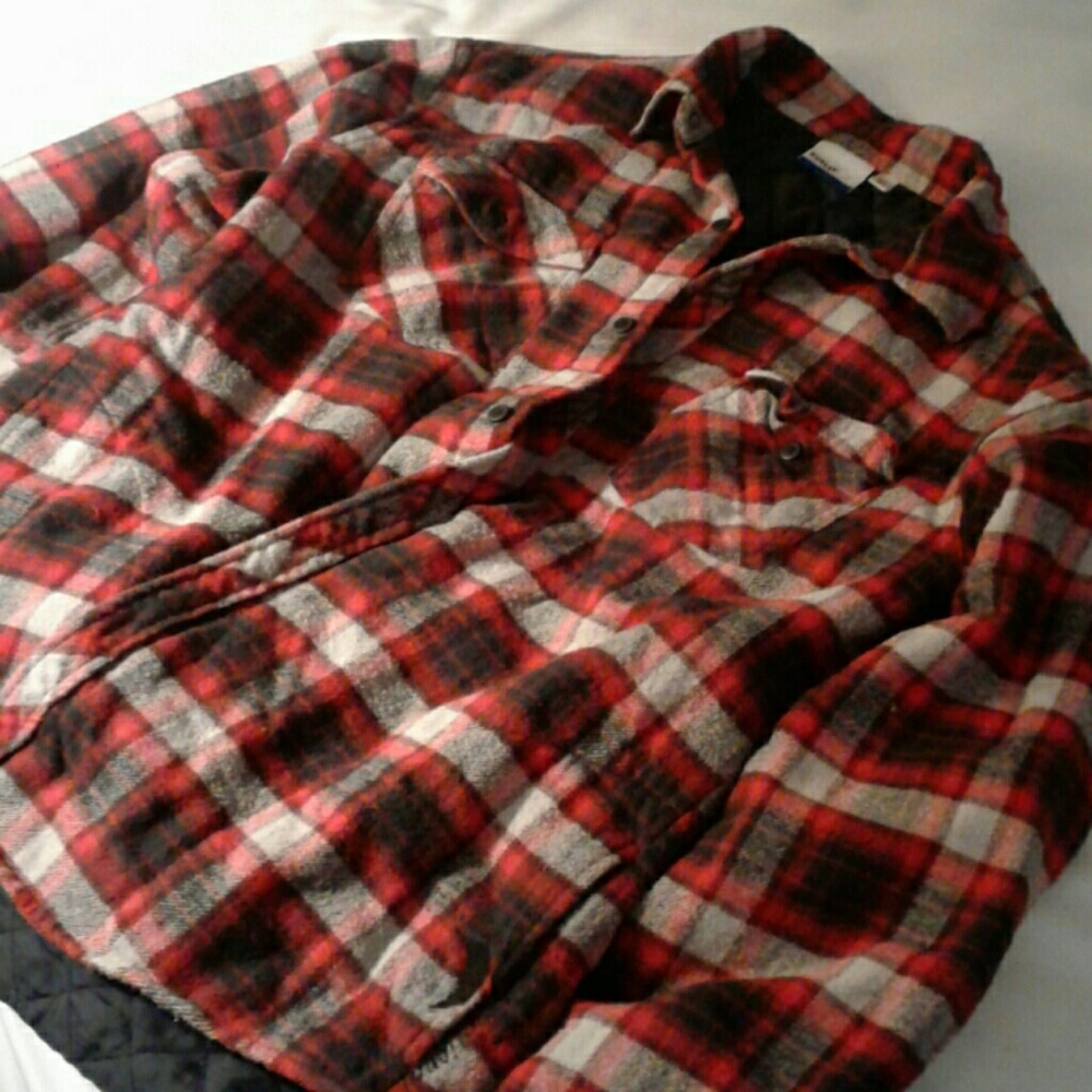 Plaid flannel button up