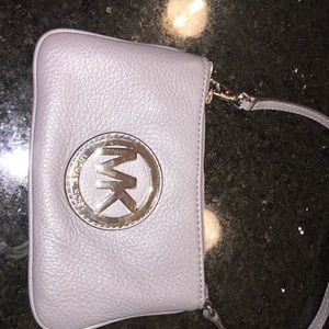 All grey Michael kors wristlet !!