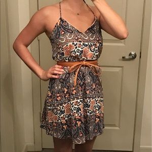 Paisley Floral Print Shift Dress