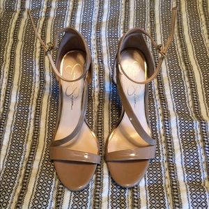 Jessica Simpson Strappy Nude Heels