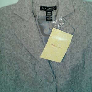 👠Dialogue by QVC- sz: XS embroidery sport jacket