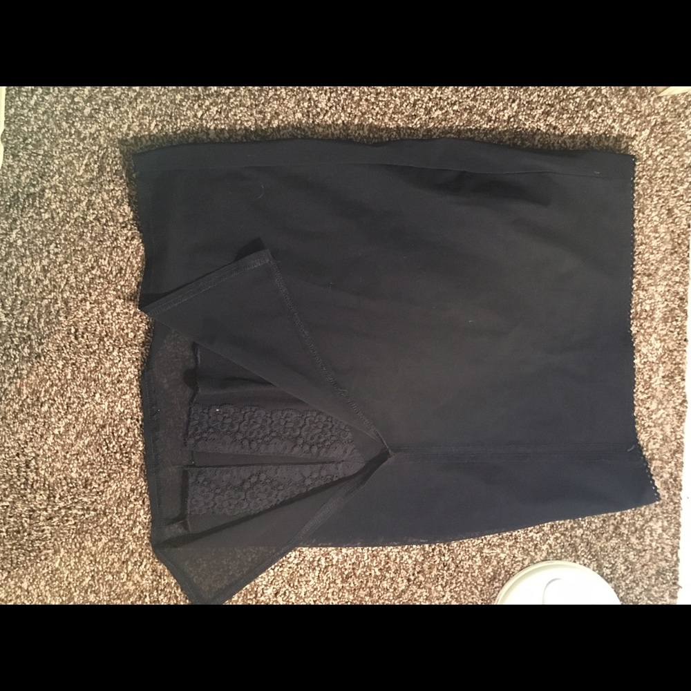 Lulu Paris midi black skirt