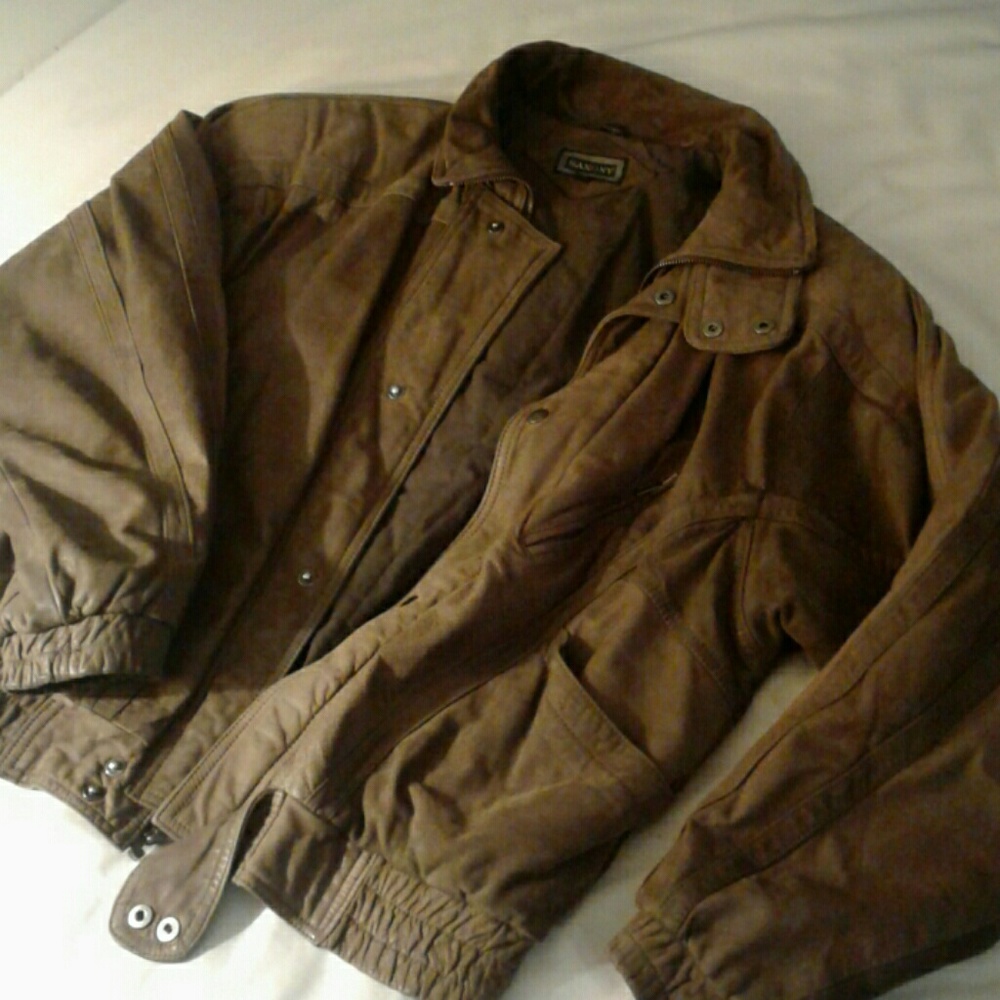 Vintage genuine leather bomber