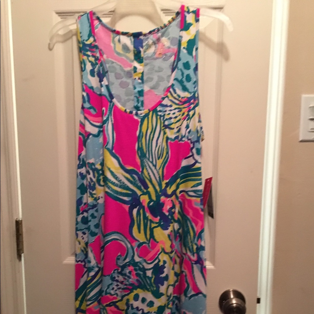 * SOLD* Lilly Pulitzer magenta hottie melle dress