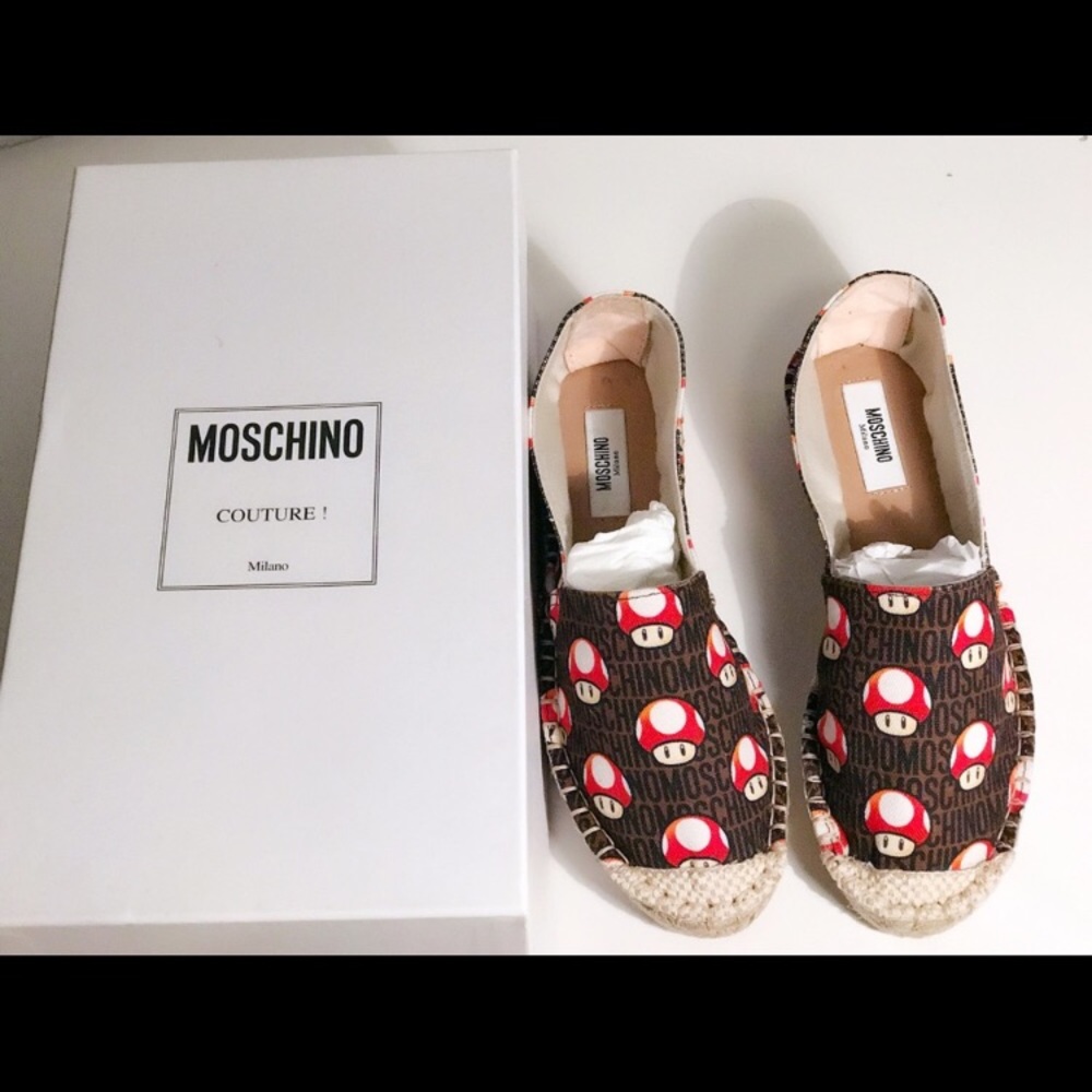 New Authentic Moschino Super Mario flats