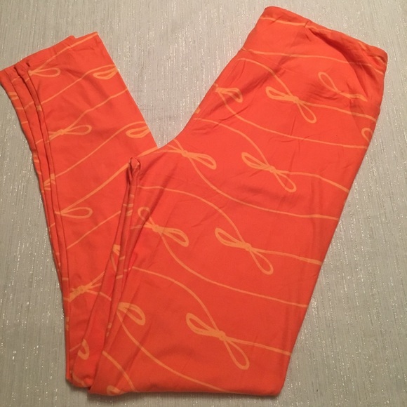 🦄 LuLaRoe TC Bow/Shoelace Leggings - Picture 1 of 2