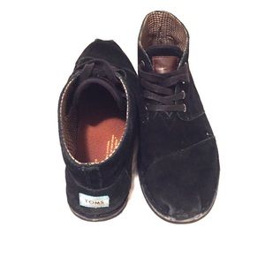 Black Suede Toms