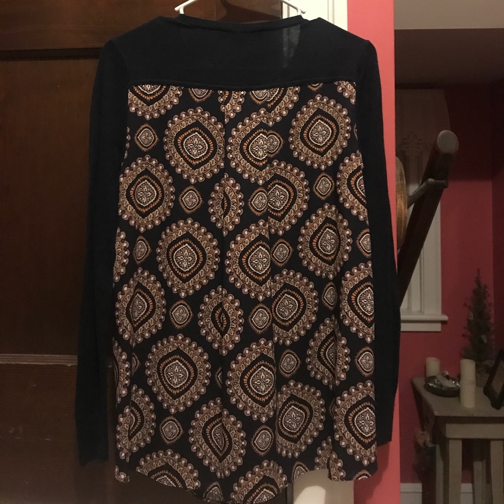 Navy Medallion Sweater