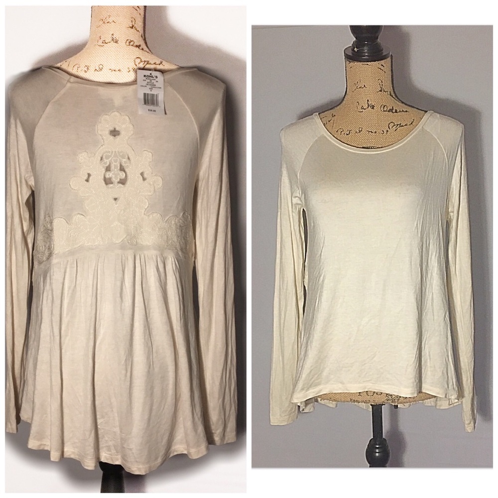 ✨Embroidered Back Long sleeve top✨