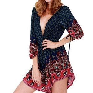Floral jumpersuit romper