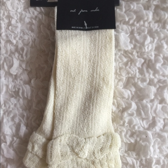NWT urban outfitters ivory over the knee socks - Picture 3 of 3