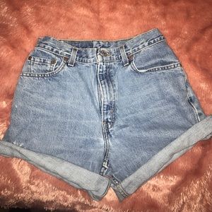 Vintage Levi high waisted shorts