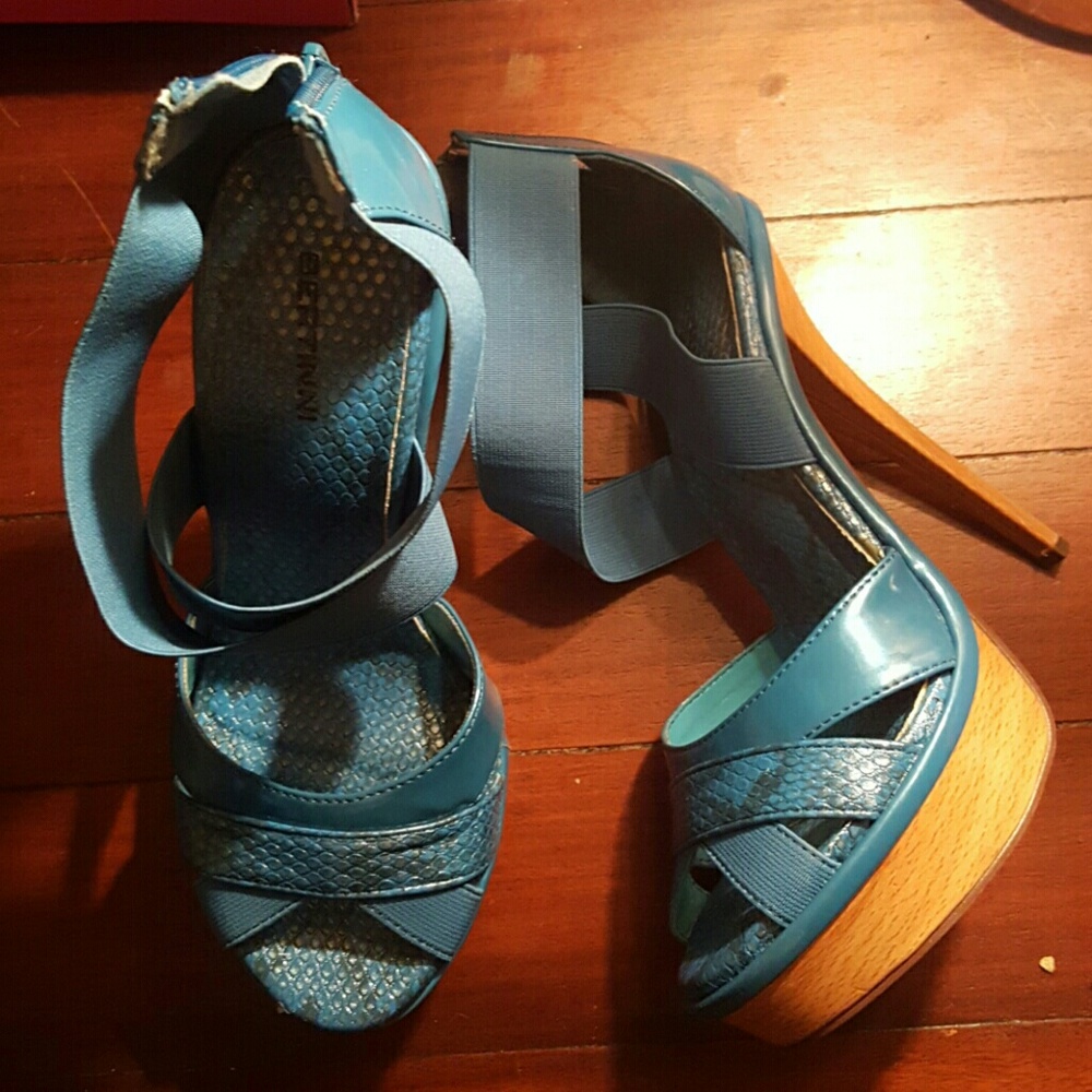 Blue snake skin