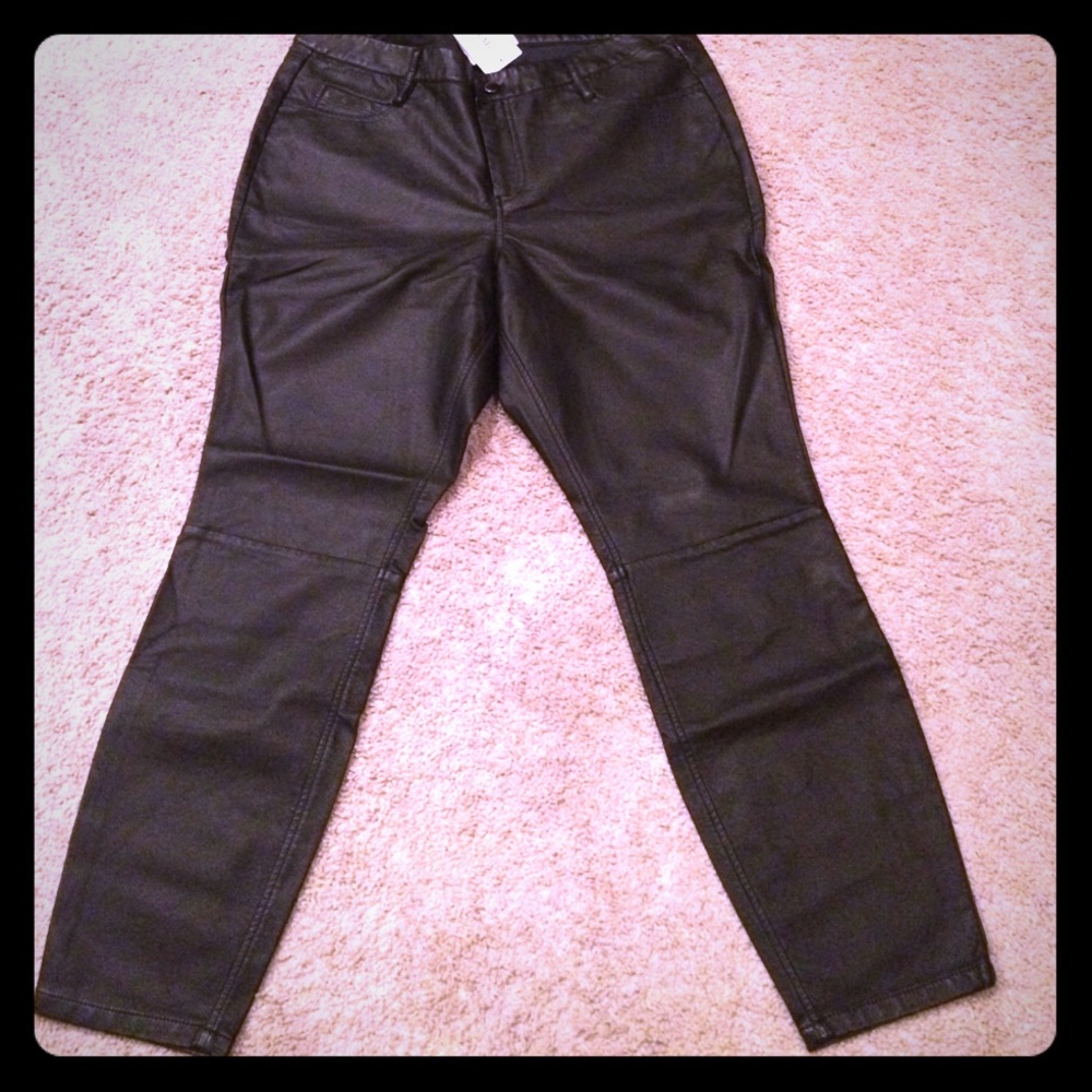 Faux leather pants!!!!