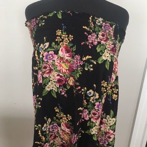 Adorable floral summer dress or beach cover up