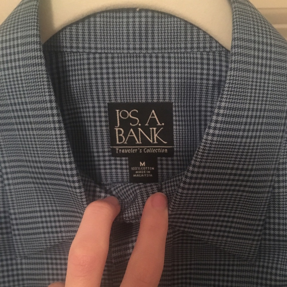 Lot of 2 Jos. A. Bank Dress Shirts, Size M