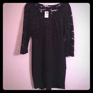 NWT XL Charlotte Russe black dress.
