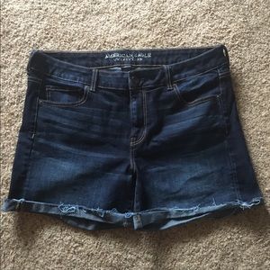 American Eagle Super Stretch Denim Midi Shorts