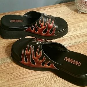 Harley Davidson slip on sandals