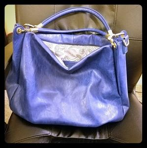 EUC Urban Expressions rich blue tote w/ crossbody