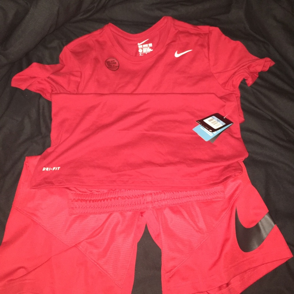 Brand new Dri fit tee shirt and shorts