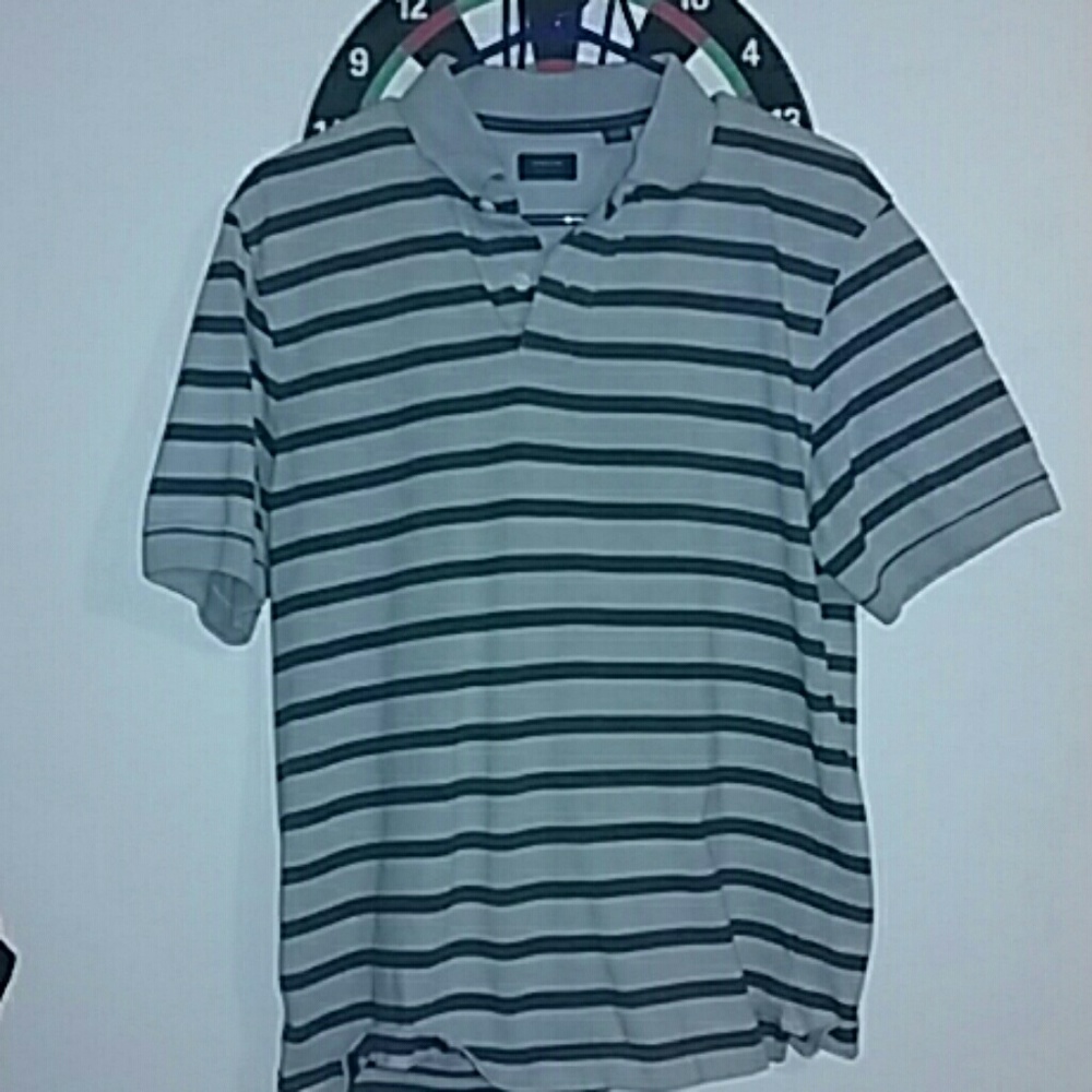 Grey and Black Collared Shirt