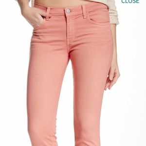 J brand mid rise super skinny jeans
