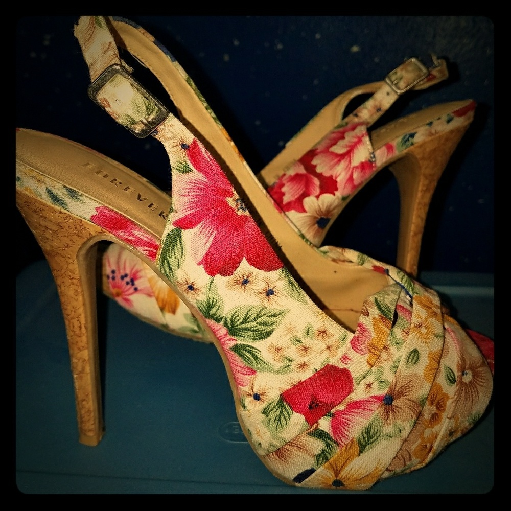 Retro Sling back heels