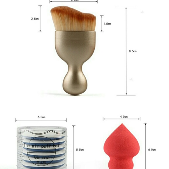 MAANGE Oval Contouring Kabuki Makeup Brush Flat Fo - Picture 2 of 2