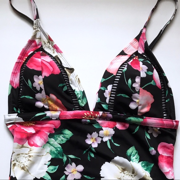 Floral Multicolored Monokini - Picture 2 of 3