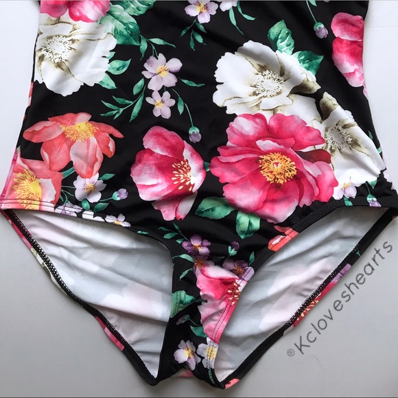 Floral Multicolored Monokini - Picture 3 of 3