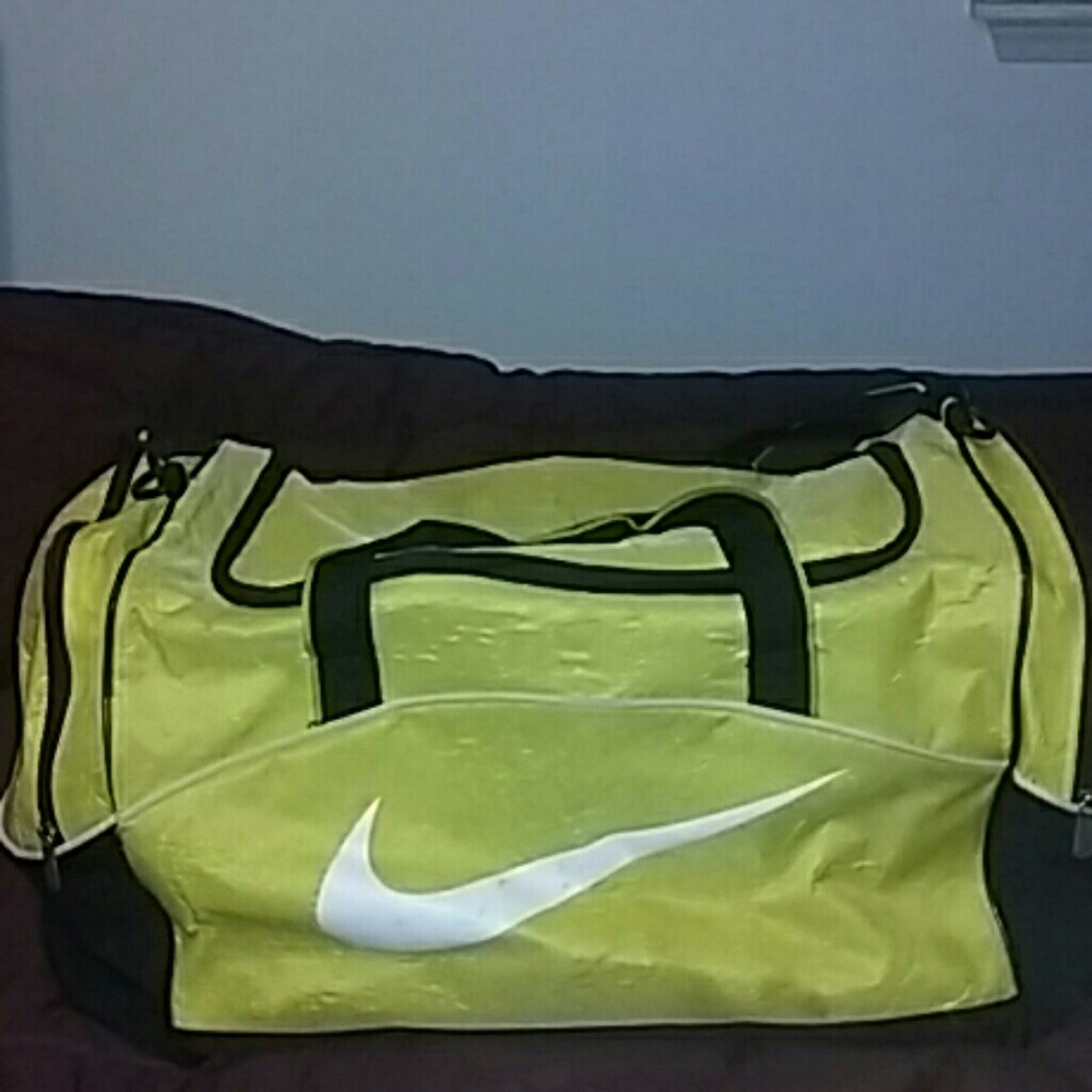Yellow Nike Athletic Bag
