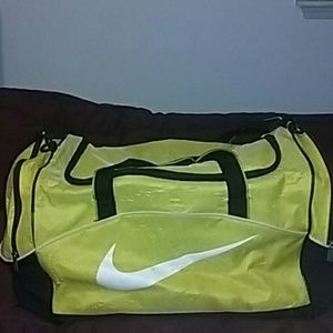 Yellow Nike Athletic Bag