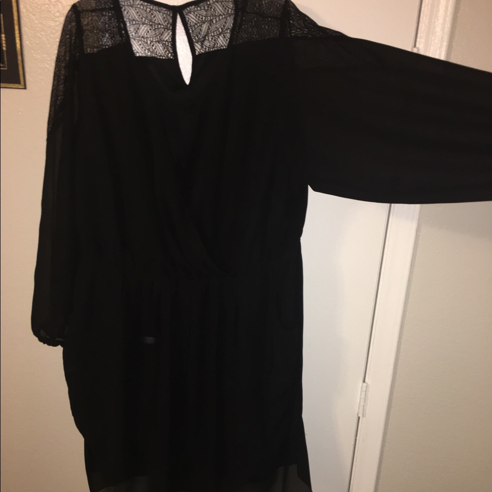Plus size black dress