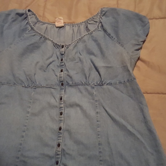 Faded Glory Tops - Faded Glory Denim Empire waist