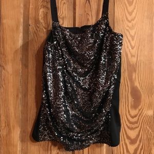Brand new black sequined cami/tank *** REDUCED ***