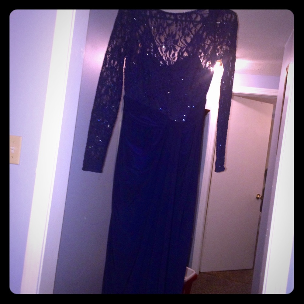 Navy blue Ralph Lauren evening gown size 4