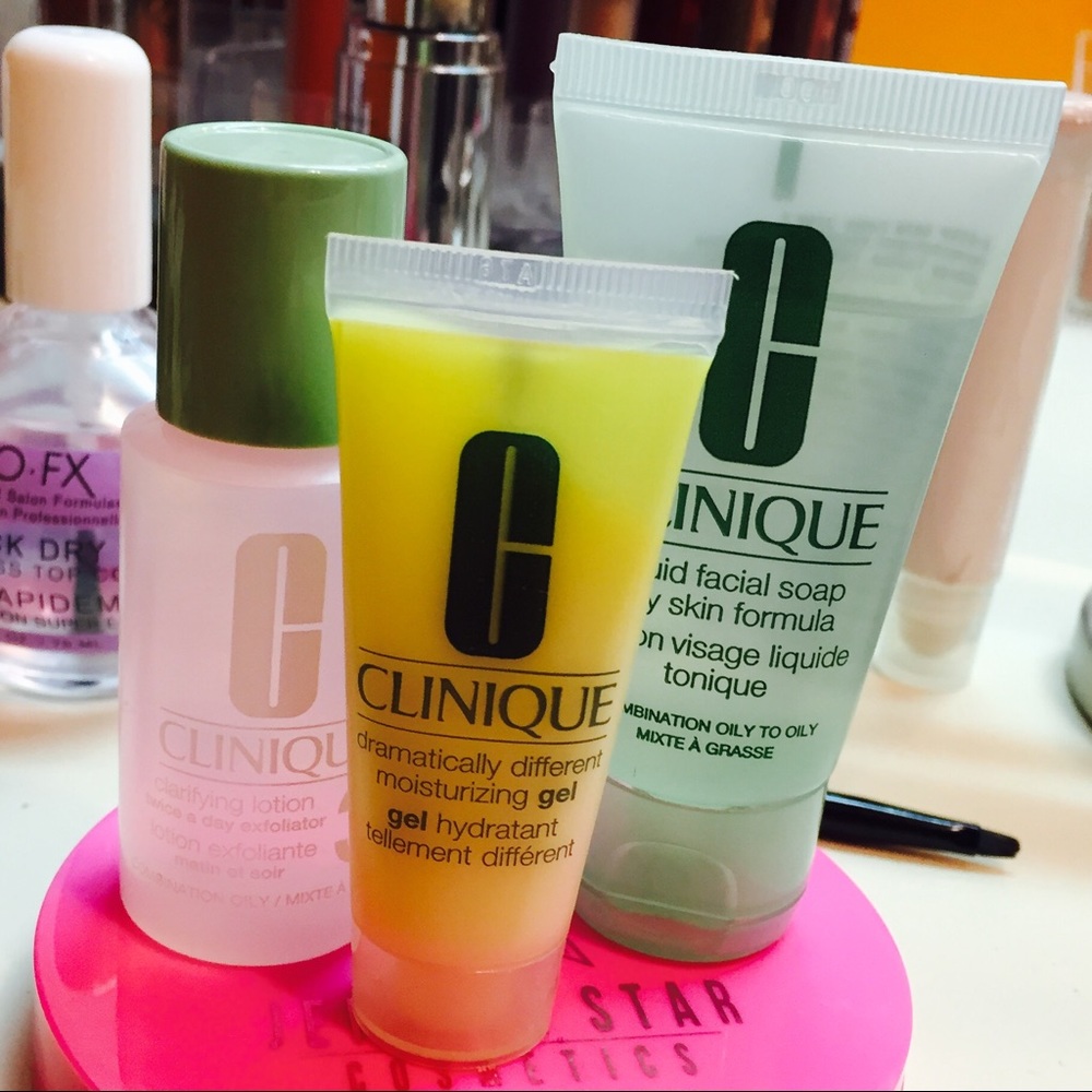 Clinique 3 step facial cleanser/moisturizer.
