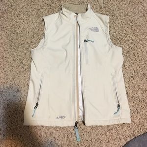 Cream North Face Vest