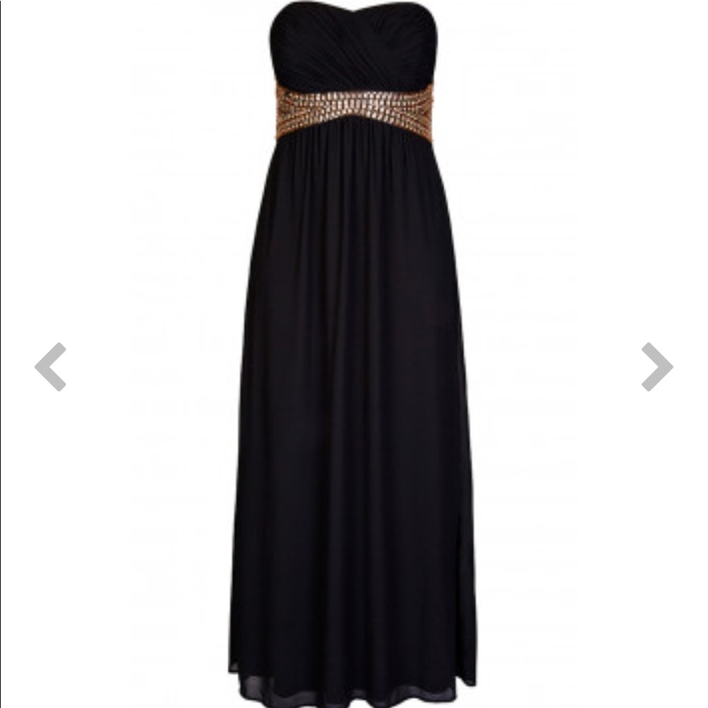 Black plus size prom dress