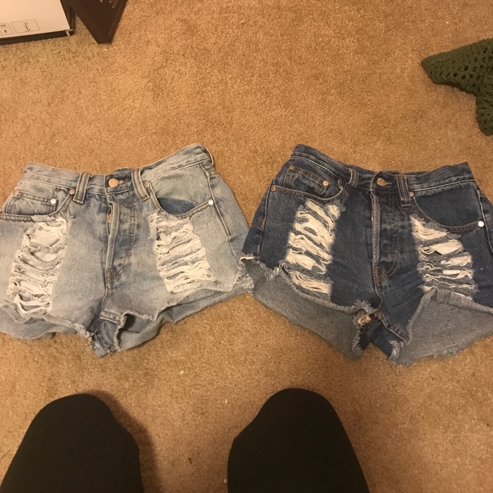 High waisted mink pink shorts