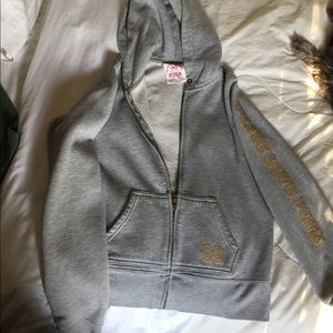 Pink Victoria secret zip up sweater