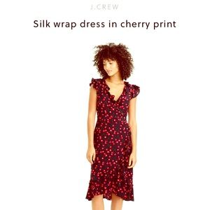 J crew silky wrap dress