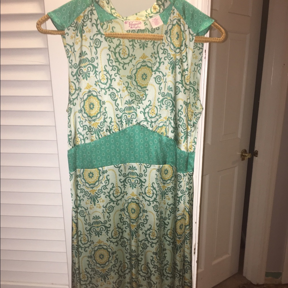 Penguin silk dress small