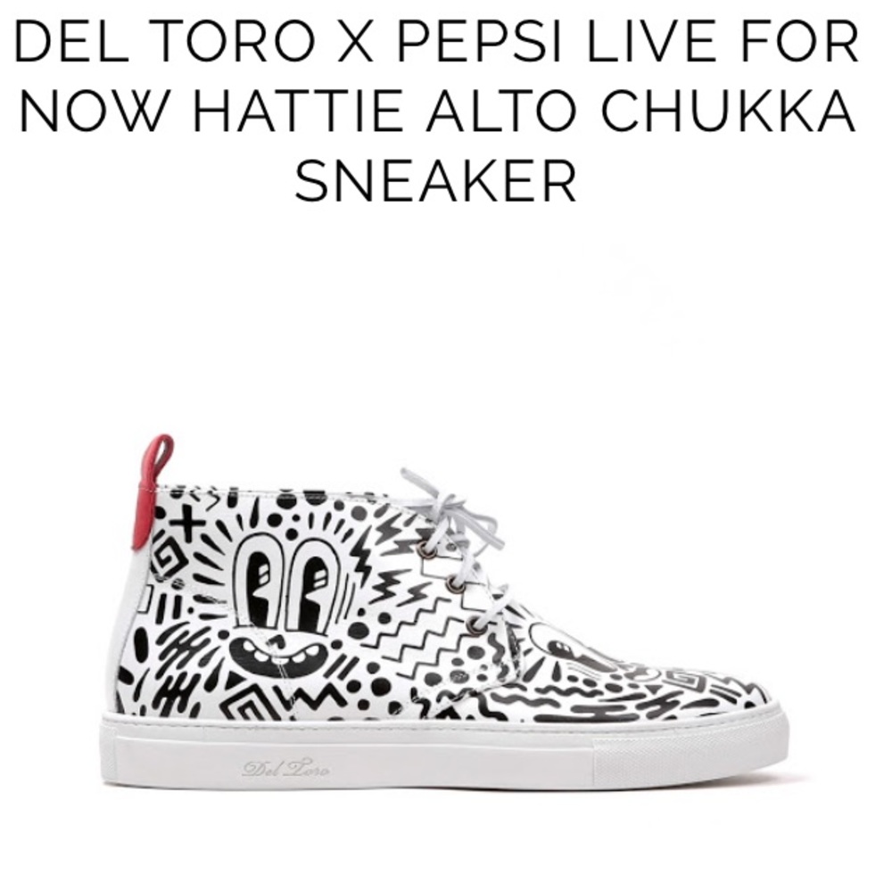 Del toro x Pepsi limited edition leather shoes