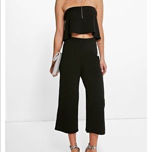 BNWT Black Co-ord top and culottes