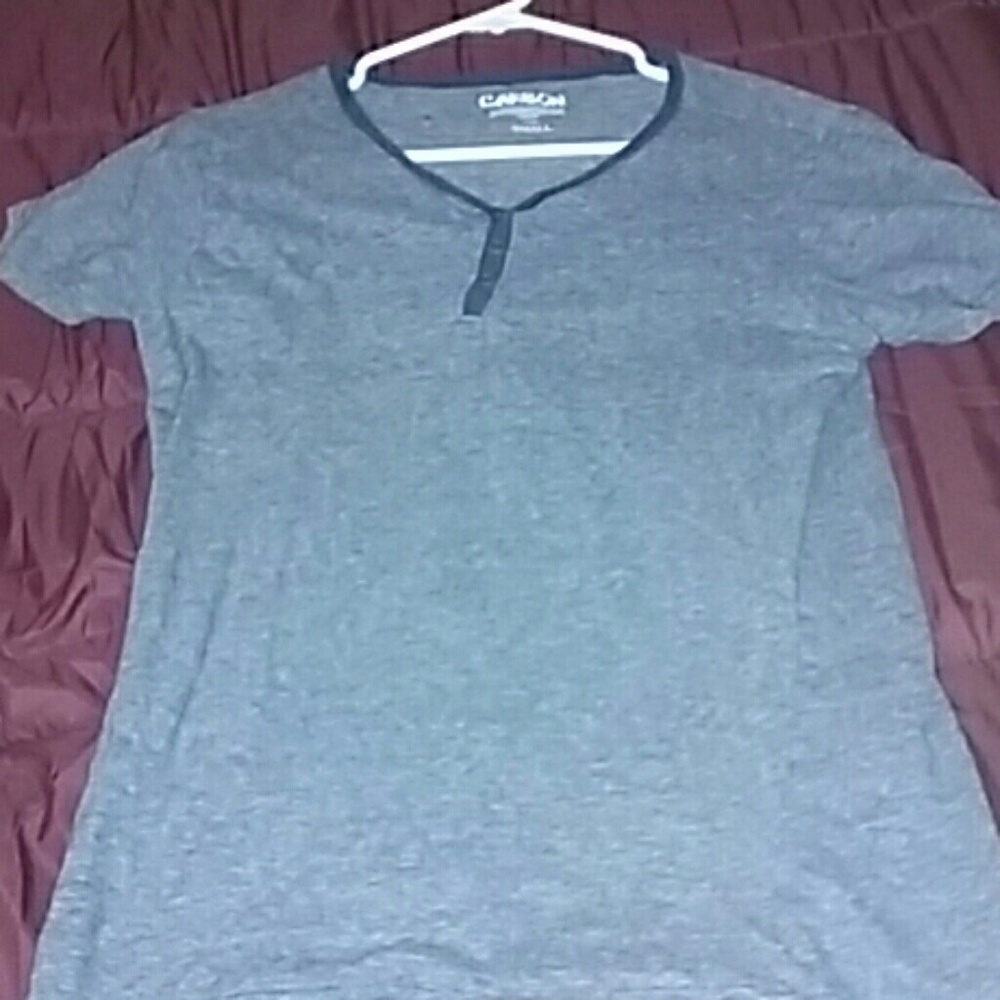 Grey  Carbon V-neck