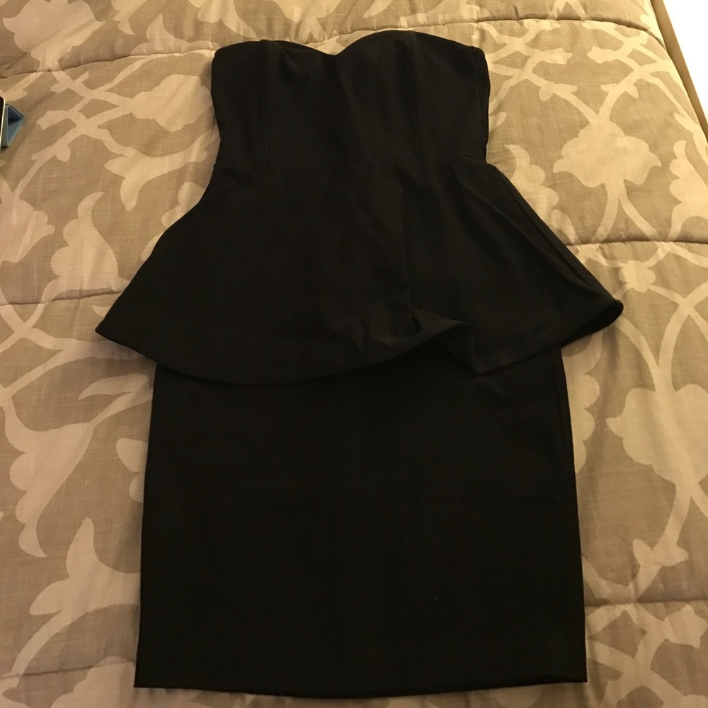Black Peplum Dress