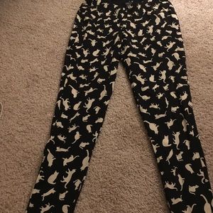 Cat print leggings