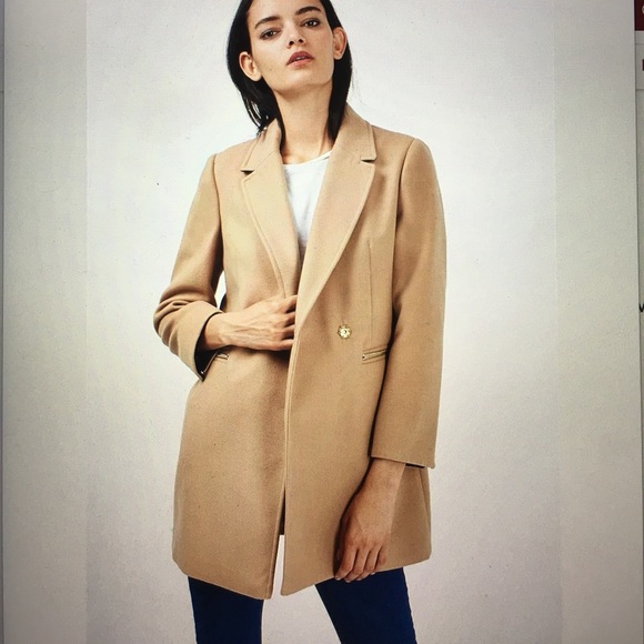 TopShop U.K. Size 16 Camel Coat - Picture 6 of 6